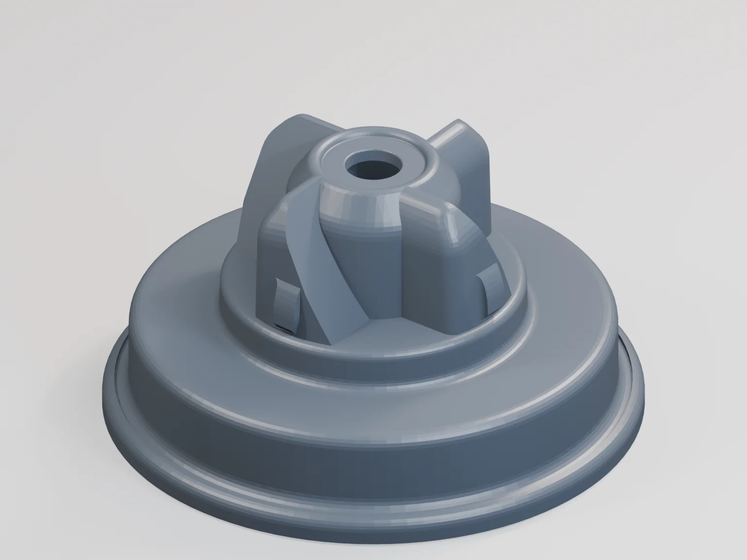 Piesă de schimb pentru aspirator — randare din modelul original, perspectiva 1