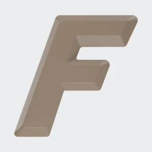 Obiect decorativ · F From Fake — vedere din față