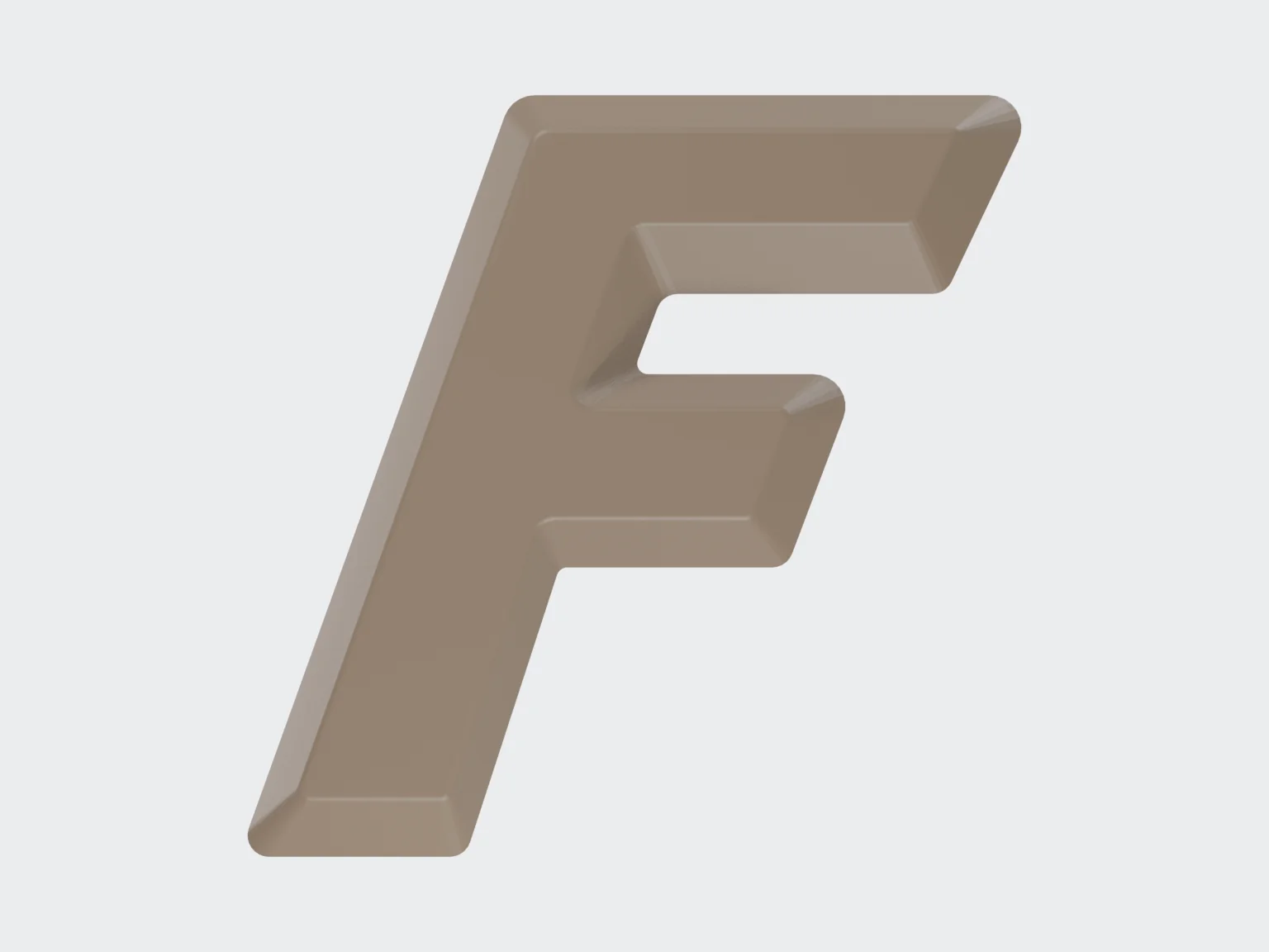 Obiect decorativ · F From Fake — vedere din față